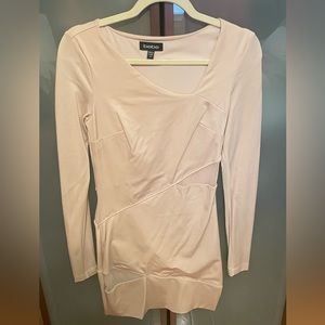 BEBE nude tight bodycon dress.